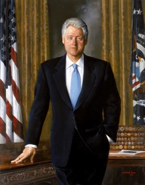 Former President Clinton still has a mature hairline. Ronald Reagan also had a juvenile hairline for his entire life. 